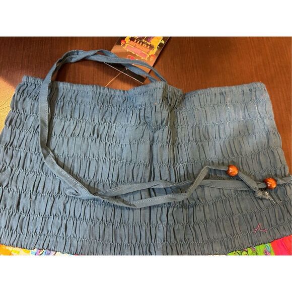 NWT Junglee Billee Boho Lightweight Cotton Strapless Skirt India One Size - Picture 3 of 4